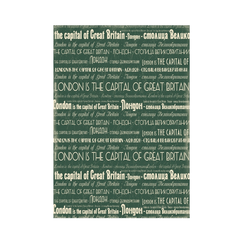 Набор декупажных карт Открытка из Лондона, 5 листов, формат А4