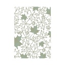 Декоративная калька (веллум) Листья клена, с золотым и серебряным тиснением, формат А4
