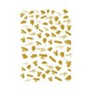 Декоративная калька (веллум) Последний звонок, выпускной, с золотым и серебряным тиснением, формат А4