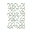 Декоративная калька (веллум) Треугольники, с золотым и серебряным тиснением, формат А4