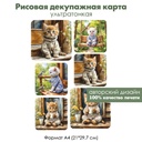 Декупажная рисовая карта Котенок, формат А4