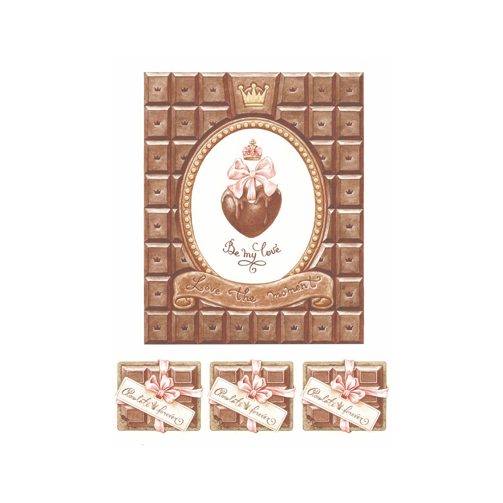Набор декупажных карт Шоколад и шоколадные конфеты, 5 листов, формат А4