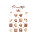 Набор декупажных карт Шоколадные конфеты, chocolate, 5 листов, формат А4