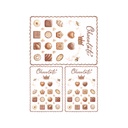 Набор декупажных карт Шоколадные конфеты, chocolate, 5 листов, формат А4