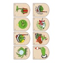 Набор декупажных карт Гирлянда новогодние флажки, 5 листов, формат А4