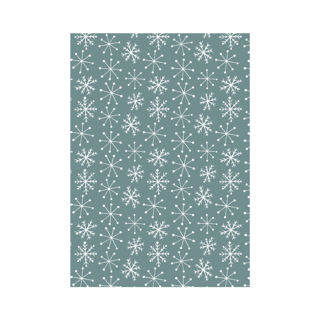 Набор декупажных карт Елочки, снежинки и зимние орнаменты, 5 листов, формат А4