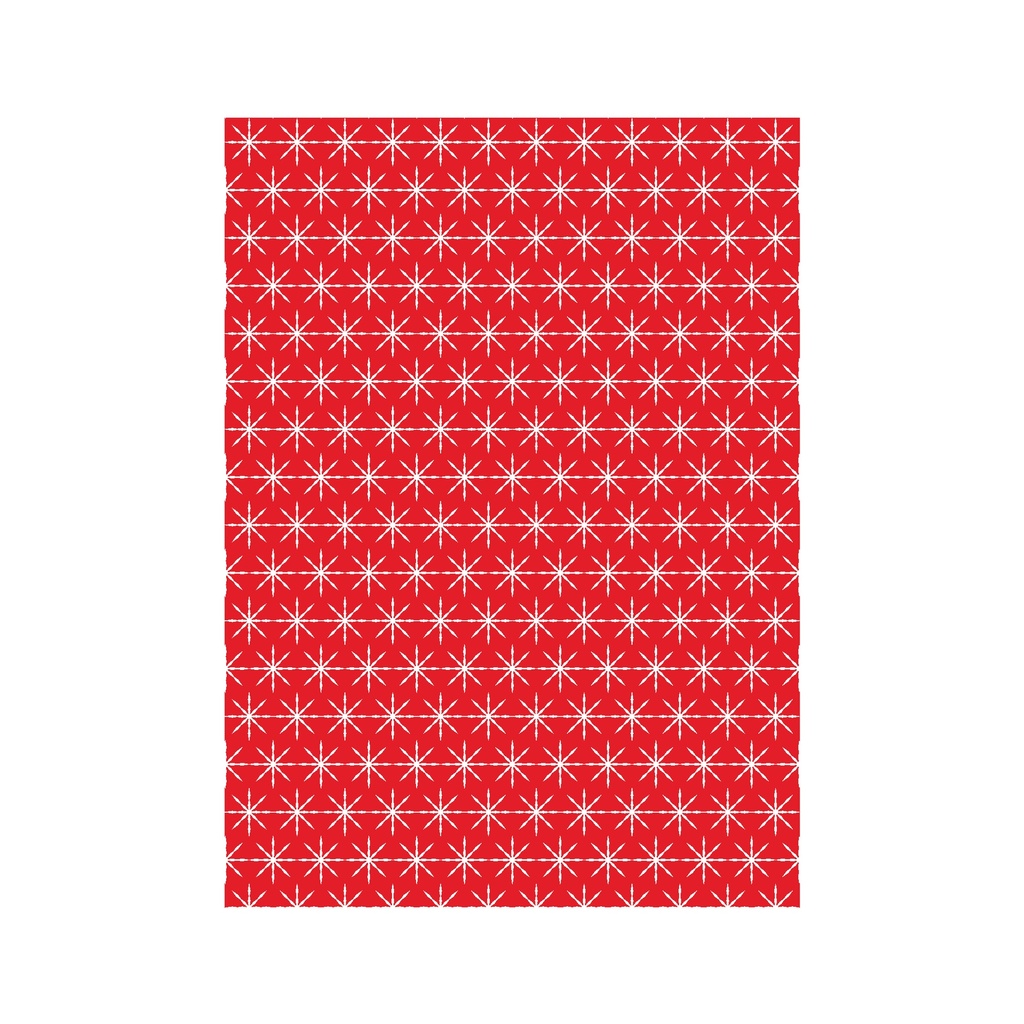 Набор декупажных карт Снежный фон на красном и зеленом, 5 листов, формат А4