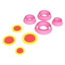 Каттеры (вырубка) для полимерной глины, пластики Базовые формы 4 широких кольца