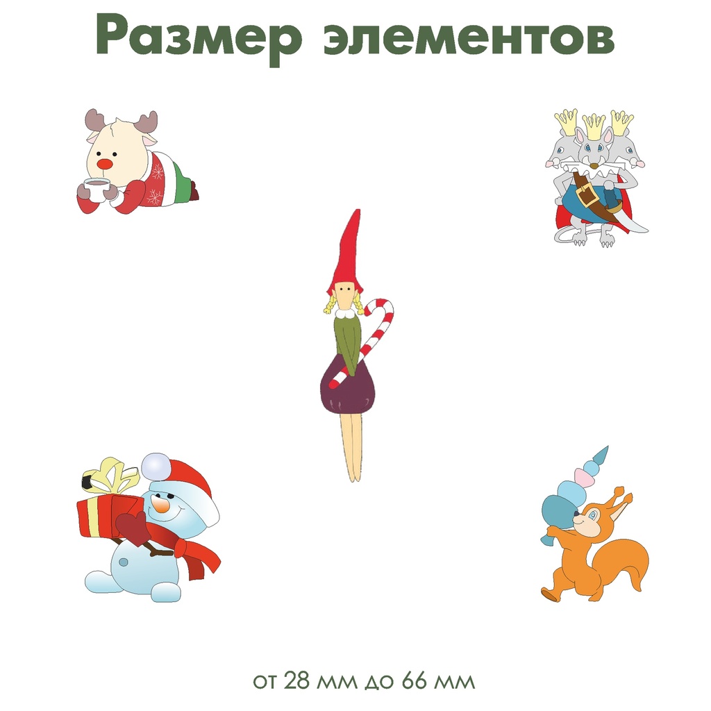Набор декоративной кальки (веллума) Новый год, 5 листов, формат А4