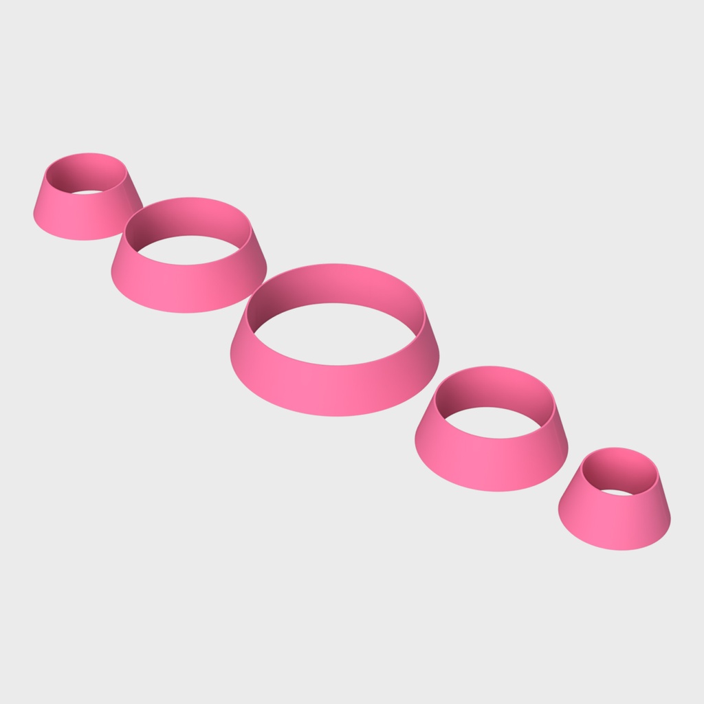 Каттеры (вырубка) для украшений "Пять колец"