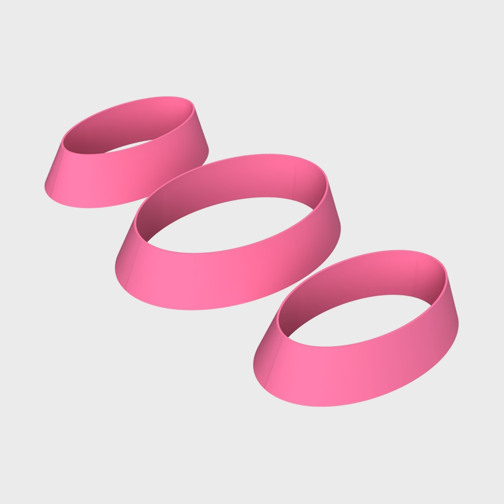 Каттеры (вырубка) для украшений "Три овала"