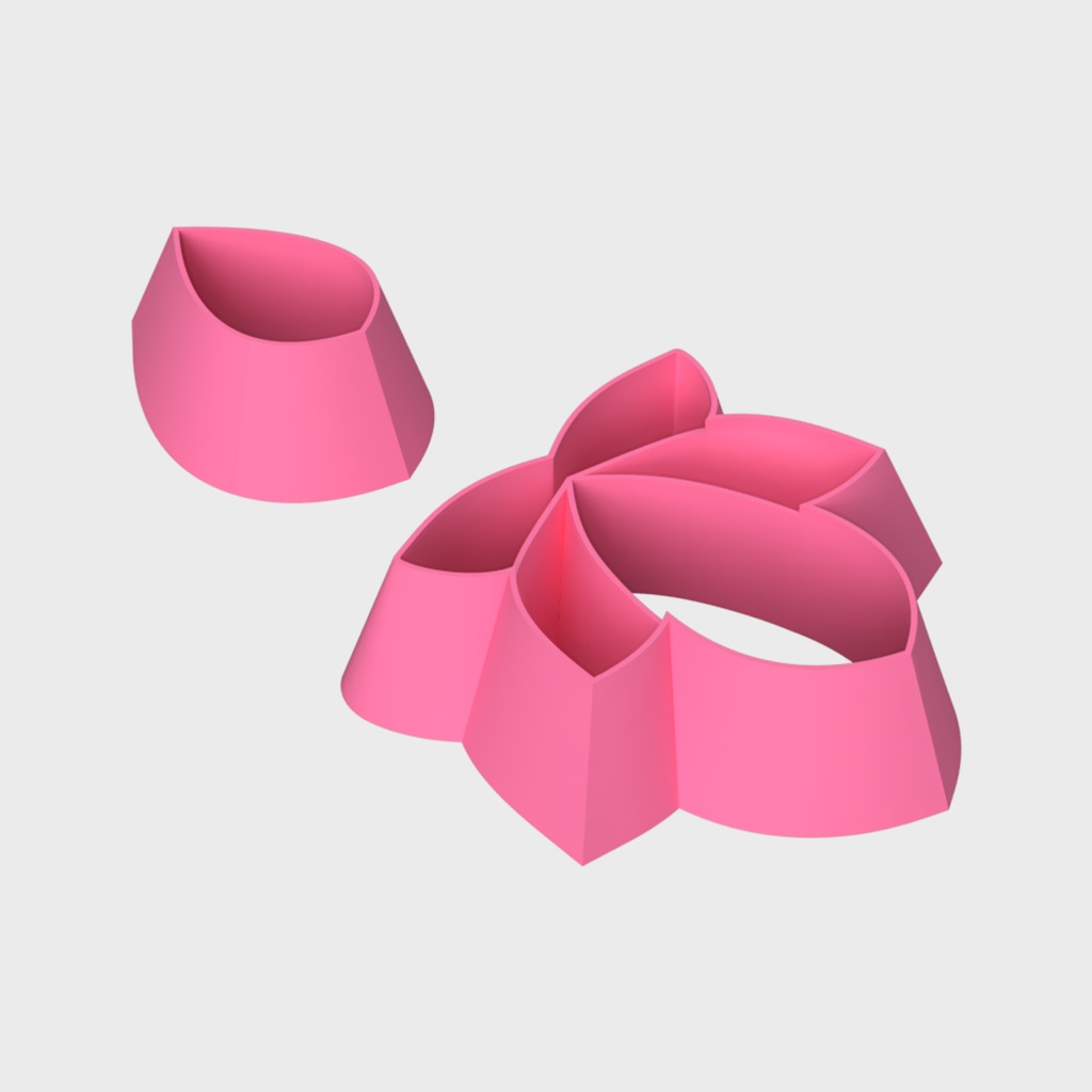 Каттеры (вырубка) для украшений "Цветок лотоса"