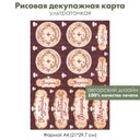 Декупажная рисовая карта Любимое варенье, клубника, малина, вишня, смородина, формат А4